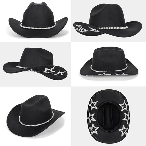 Rhinestone Western Cowgirl Hat